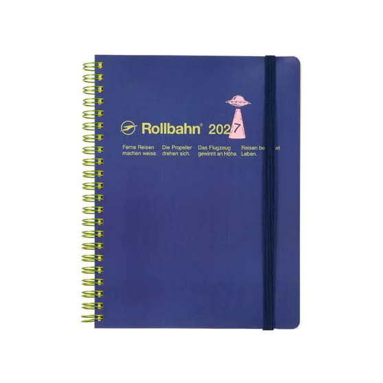 Rollbahn 2027 Monthly Diary Planner 5x7" UFO