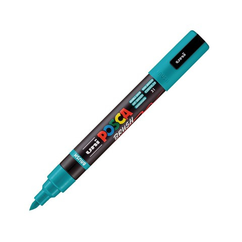 POSCA Acrylic Paint Marker Brush PC-5BR Emerald Green