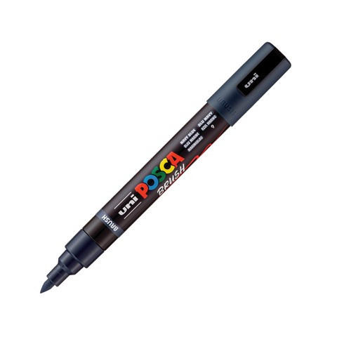 POSCA Acrylic Paint Marker Brush PC-5BR Navy Blue