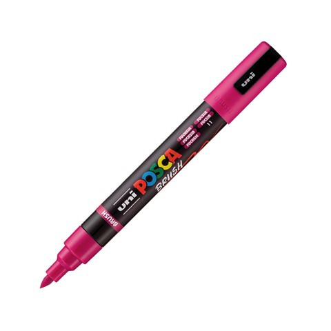 POSCA Acrylic Paint Marker Brush PC-5BR Fuchsia