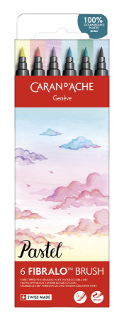 Caran d'Ache Fibralo Brush Pastel Set of 6