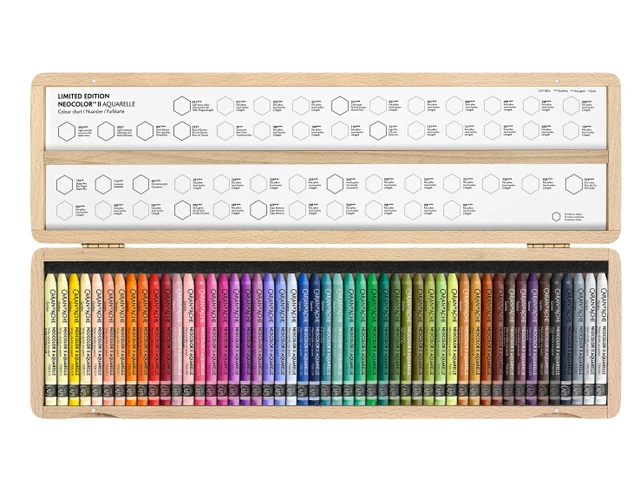 Pastelli Neocolor II Caran D'Ache - Acquarellabili, Colore Terra Di Siena Bruciata, Per Disegno E Tecniche Miste