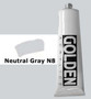 Golden Artist Colors Heavy Body Acrylic: 2oz Neutral Gray N8