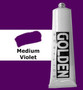 Golden Artist Colors Heavy Body Acrylic: 2oz Medium Violet