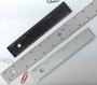 Alumicolor Center Finding Straight Edge Ruler 18" Silver