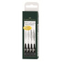 Faber-Castell Pitt Artist Pen 4-Nib Pack of 4 Fine Black