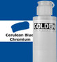 Golden Artist Colors Fluid Acrylic: 4oz Cerulean Blue Chrome