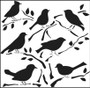 The Crafter's Workshop Stencil Template 6x6" Birds