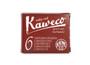 Kaweco Fountain Pen Ink Cartridge Pack of 6 Ruby Red