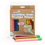 Micador jR. ColouRush Jumbo Triangle Pencils 12-Color Pack