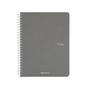 Fabriano EcoQua Spiral-bound Grid Paper 5.8"x 8.25" Grey