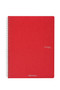 Fabriano EcoQua Spiral-bound Blank Paper 8.2"x 11.7" Red