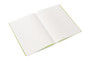 Fabriano EcoQua Notebook Staple-bound Grid Paper 8.25"x 11.7" Lime