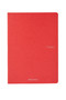 Fabriano EcoQua Staple-bound Lined Paper 8.2"x11.7" Red