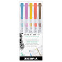 Zebra Mildliner Set of 5 Warm Colors