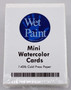 Wet Paint Mini Watercolor Cards Pack of 10 Sheets