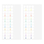 Midori Index Labels Chiratto Number & Color