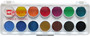 Angora Round Opaque Watercolor Pan 14 Set