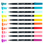 Tombow Dual Brush Marker Set of 10 Tropical