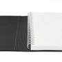 Fabriano Ecoqua Plus Hidden Spiral-Bound Notebook A5 Ruled Black