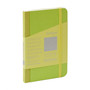 Fabriano Ecoqua Plus Fabric-Bound Notebook 3.5X5.5 Dot Lime