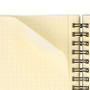 Rollbahn Spiral Notebook Grid Pocket Memo White