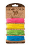 Hemptique #20 Hemp Cord Card Set Razzle Dazzle