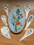 M Creative J Peel, Stick, and Stitch Hand Embroidery Pattern Wildflower Stems