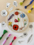M Creative J Peel, Stick, and Stitch Hand Embroidery Patterns Wildflowers