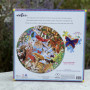 Eeboo Mushrooms and Butterflies 500 Piece Round Puzzle