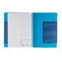 Ecoqua Plus Hidden Spiral-Bound Lined Notebook 5.8" x 8.3" (A5) Turquoise