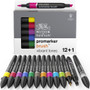 Winsor & Newton ProMarker Brush 12+1 Vibrant Colors Set