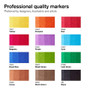 Winsor & Newton ProMarker Brush 12+1 Vibrant Colors Set