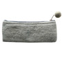 Lamali Felt Handmade Long Pouch Light Grey