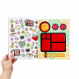 PipSticks Draw-Along Food Sticker Book
