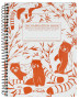 Michael Rogers Press Decomposition Book Spiral Bound Ruled Red Pandas