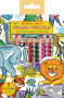 Eeboo Wild Animals Mini Mural Coloring Set