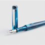 Tom Hessin Fountain Pen Flex Nib Thames Blue