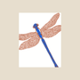 Kinaloon Screen Printed Card Dragonfly