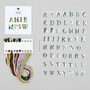 Rico Design Stick & Stitch Embroidery Kit Floral Alphabet