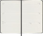 Moleskine 25/26 18-Month Horizontal Weekly Pocket Hard Cover Black