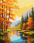 Ideyka Painting by Numbers Kit Autumn Beauty