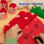 Latchkits Latch Hook Kit Strawberry Pillow