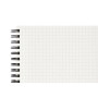 Mnemosyne Notebook Grid Spiral Landscape 4x7"