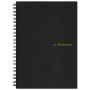 Mnemosyne Soft Notebook Spiral Lined A5 Black