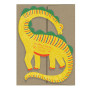 Isatopia Die Cut Card Yellow Dino