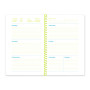 Next Chapter Studio Perpetual Weekly Calendar 5.5x8" Lemon Lime