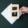 Nandaka Flat Card & Envelope Chocolate