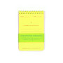 Next Chapter Studio Risograph Reporter's Notebook 3.5x5.5" Lemon Lime