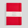 MyPaperclip Executive Series Notebook Soft Cover Large 6.5x9.5" Blank Red